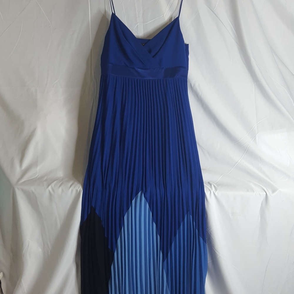 Authentic BCBG Max Azria Blue Pleated Dress